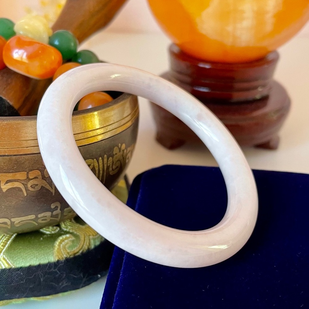 Certified Natural Burmese Jadeite Jade Bangle
